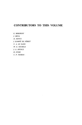 Probabilistic Methods in Applied Mathematics. Volume 3