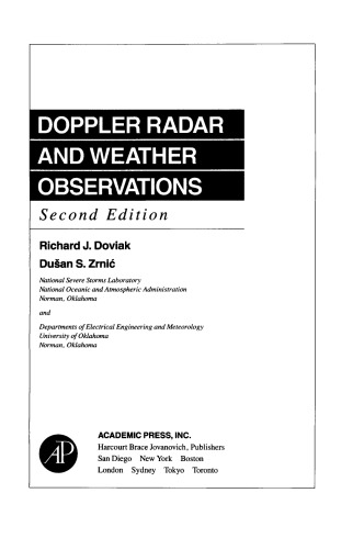 Doppler Radar and Weather Observations