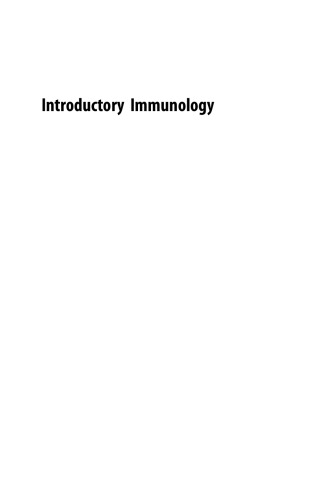 Introductory Immunology. Basic Concepts for Interdisciplinary Applications