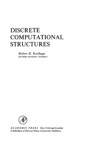 Discrete Computational Structures