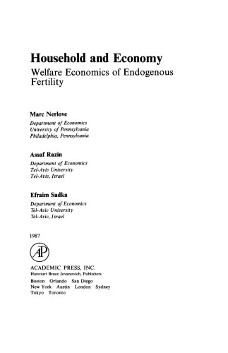 Household and Economy. Welfare Economics of Endogenous Fertility