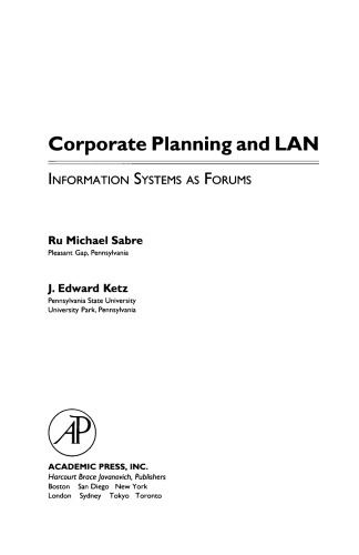 Corporate Planning and LAN. Information Systems As Forums