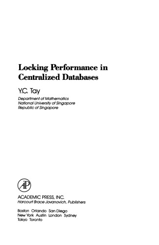 Locking Performance in Centralized Databases