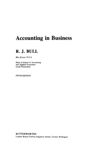 Accounting in Business