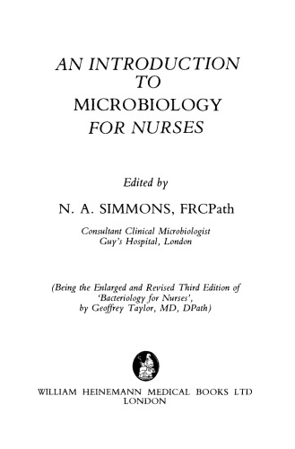 An Introduction to Microbiology for Nurses