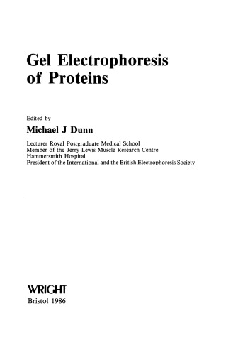 Gel Electrophoresis of Proteins