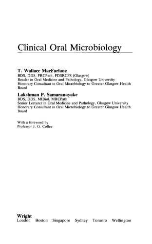 Clinical Oral Microbiology