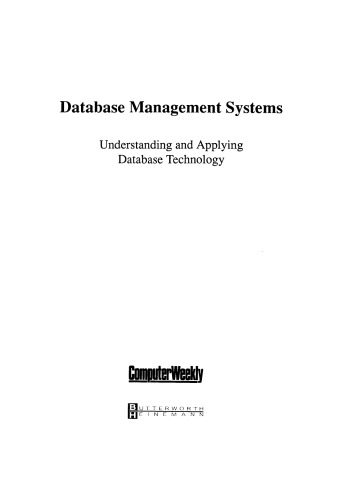 Database Management Systems. Understanding and Applying Database Technology