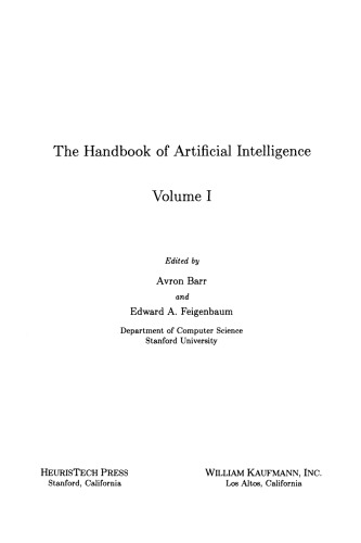 The Handbook of Artificial Intelligence. Volume 1