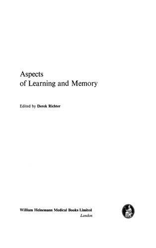 Aspects of Learning and Memory