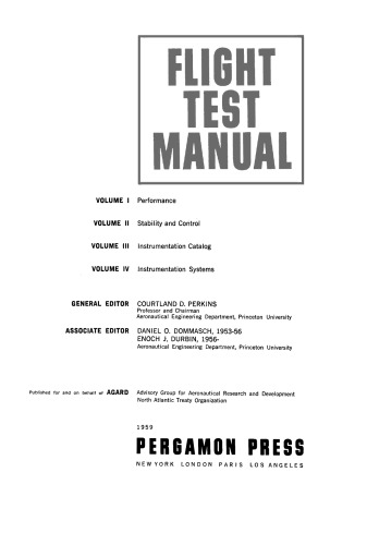 Stability and Control. Flight Testing