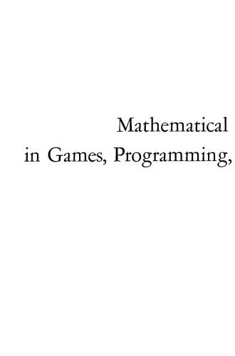 The Theory of Infinite Games. Mathematical Methods and Theory in Games, Programming, and Economics