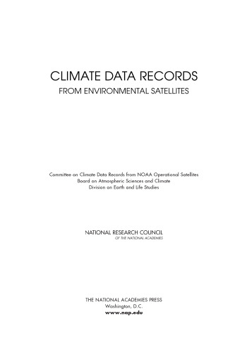 Climate Data Records from Environmental Satellites, National Academy