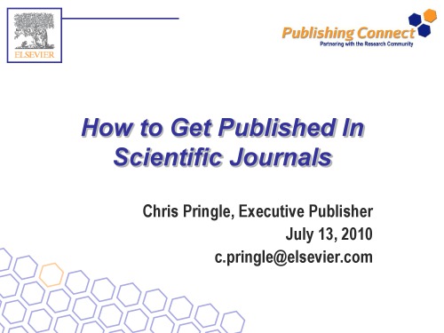 How to get published in Scientific Journals