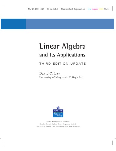 Linear Algebra and Its Applications