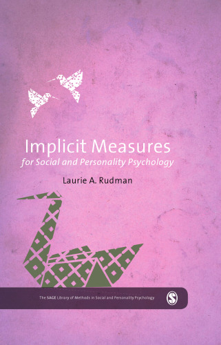 Implicit Measures for Social and Personality Psychology