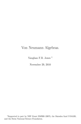 Von Neumann Algebras