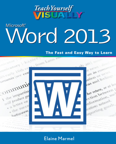 Teach Yourself VISUALLY Word 2013