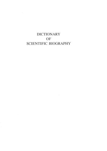 Dictionary of Scientific Biography Vol 18. Supplement 2. ALEKSANDR  NIKOLAEVICH  LEBEDEV - FRITZ  ZWICKY
 ISBN 10: 0684191784 ISBN 13: 9780684191782