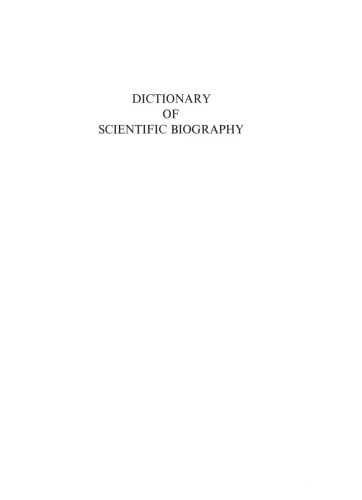 Dictionary of Scientific Biography. Volume 12. IBN RUSHD - JEAN-SERVAIS STAS 
 ISBN 10: 0684169681 / 0-684-16968-1 ISBN 13: 9780684169682