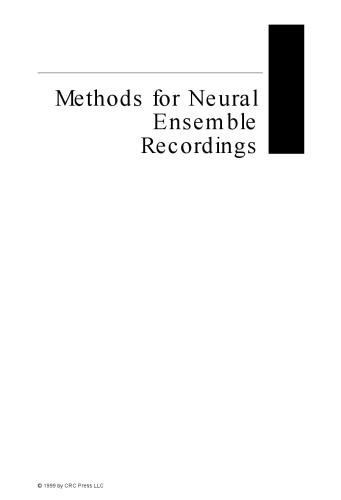 Methods for NEURAL ENSEMBLE RECORDINGS