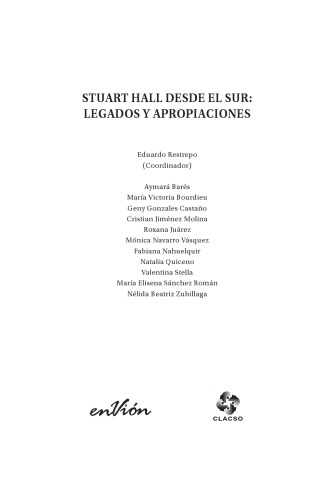 Stuart Hall desde el sur: Legados y apropiaciones