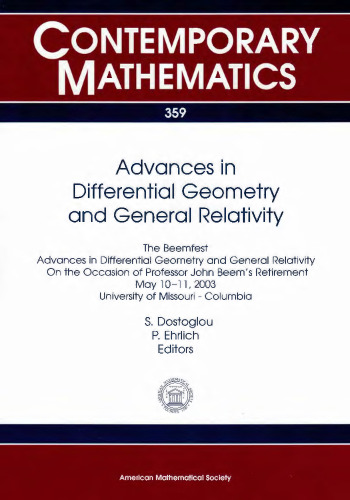 Advances In Differential Geometry and General Relativity: Contemporary Mathematics