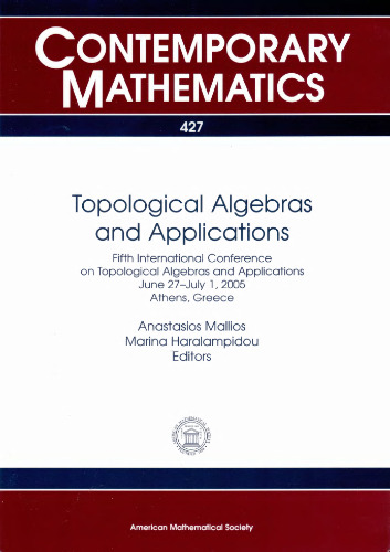 Topological Algebras and Applications