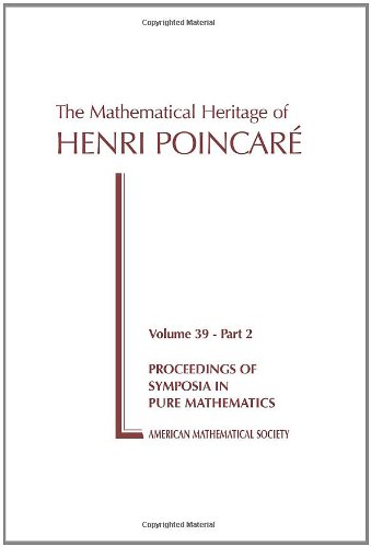 The Mathematical Heritage of Henri Poincare, Part 1