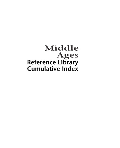 Middle Ages, Cumulative Index