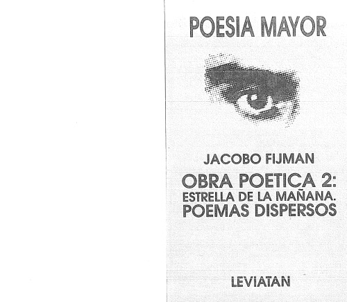 Obra poética 2: Estrella de la mañana y poemas dispersos