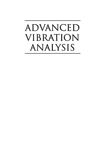 Advanced Vibration Analysis