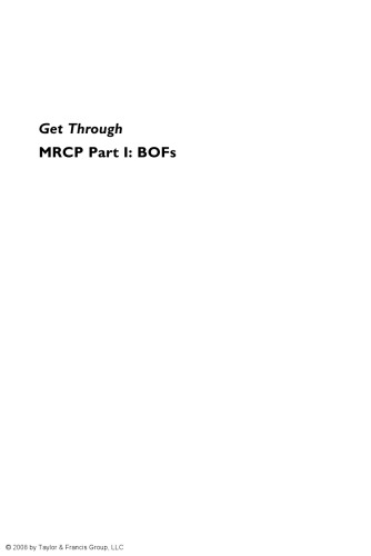 Get Through MRCP Part 1: BOFs