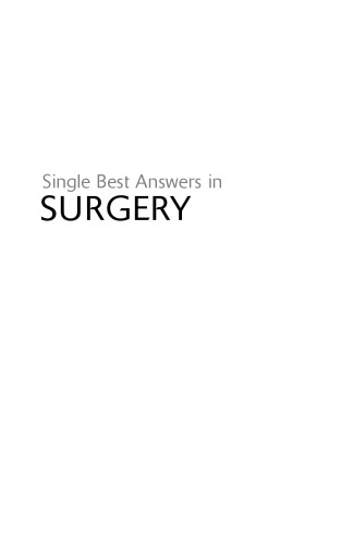 Single Best Answers in Surgery