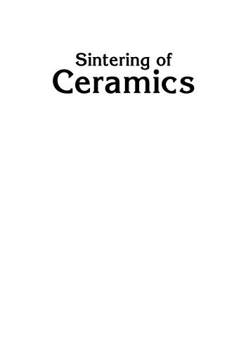 Sintering of Ceramics