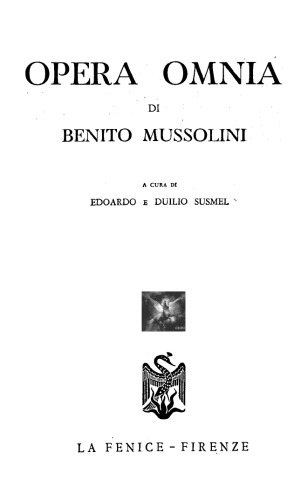 Opera omnia. Dal primo discorso alla Camera alla conferenza di Cannes (22 giugno 1921 - 13 gennaio 1922)