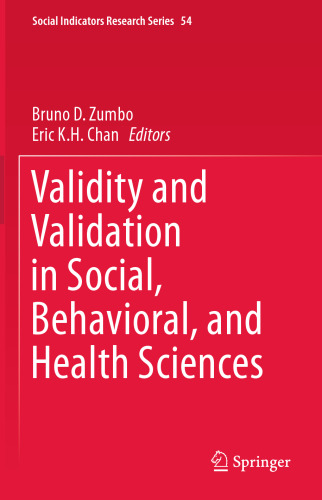 Validity and Validation in Social, Behavioral, and Health Sciences