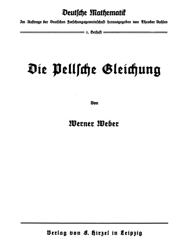 Die Pellsche Gleichung