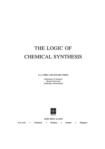 The Logic of Chemical Synthesis