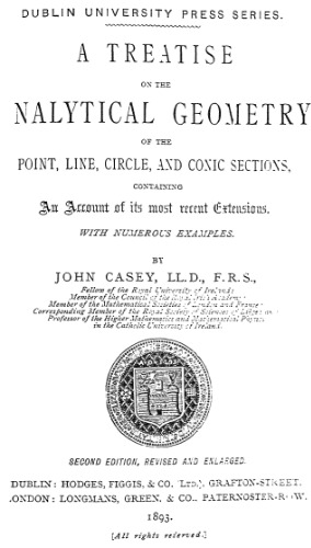 A treatise on the analytical geometry