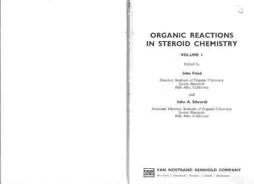 Organic reactions in steroid chemistry