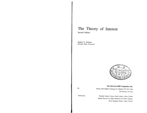 The Theory of Interest