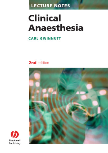 Lectures Notes Clinical Anesthesia