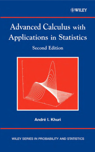 Advanced calculus with applications in statistics