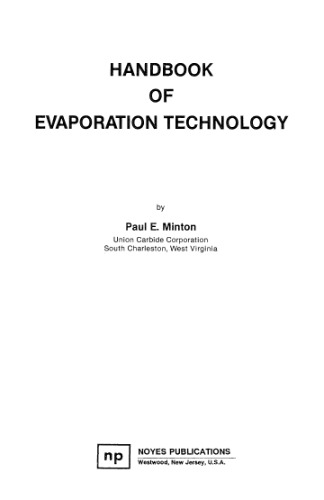 Handbook of Evaporation Technology