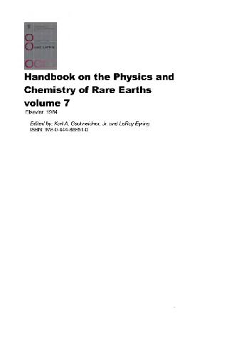 Handbook on the Physics and Chemistry of Rare Earths. vol. 7