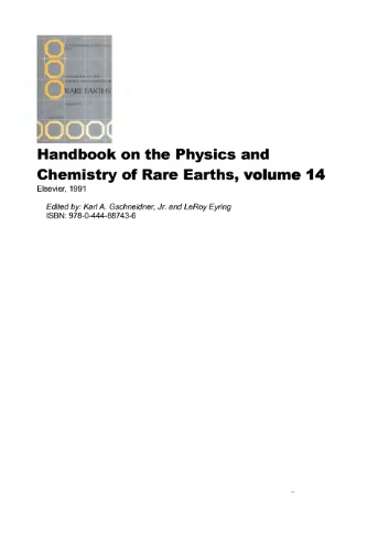 Handbook on the Physics and Chemistry of Rare Earths. vol.14