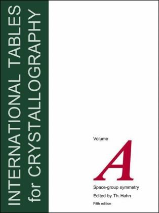 International Tables for Crystallography, Vol.A: Space Group Symmetry