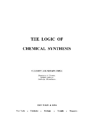 The Logic of Chemical Synthesis