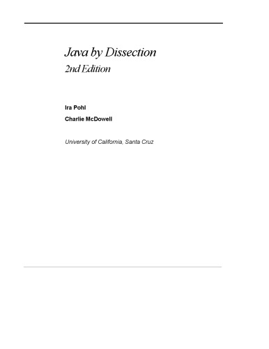 Java by Dissection